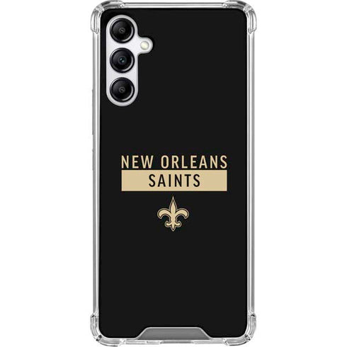 NFL New Orleans Saints Black Performance Series Gabb Phone 4 Clear Case