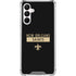 NFL New Orleans Saints Black Performance Series Galaxy A16 5G Clear Case