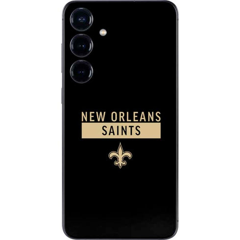 NFL New Orleans Saints Black Performance Series Galaxy A16 5G Skin