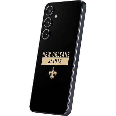 NFL New Orleans Saints Black Performance Series Galaxy A16 5G Skin