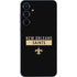 NFL New Orleans Saints Black Performance Series Galaxy A35 5G Skin