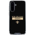 NFL New Orleans Saints Black Performance Series Galaxy A36 5G Clear Case