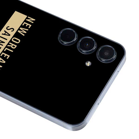 NFL New Orleans Saints Black Performance Series Galaxy A55 5G Skin