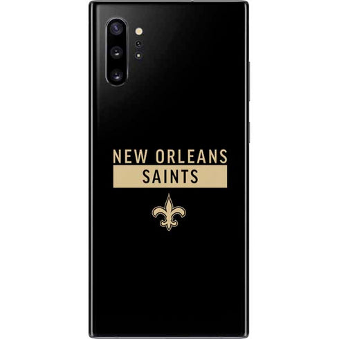 NFL New Orleans Saints Black Performance Series Galaxy Note 10 Plus Skin