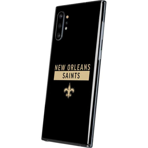 NFL New Orleans Saints Black Performance Series Galaxy Note 10 Plus Skin