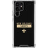 NFL New Orleans Saints Black Performance Series Galaxy S23 Ultra Clear Case