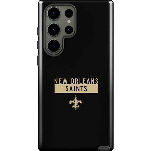 NFL New Orleans Saints Black Performance Series Galaxy S23 Ultra Pro Case