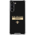 NFL New Orleans Saints Black Performance Series Galaxy S24 FE Clear Case