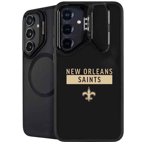 NFL New Orleans Saints Black Performance Series Galaxy S24 FE Kickstand Case