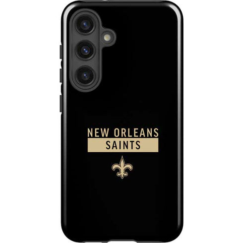 NFL New Orleans Saints Black Performance Series Galaxy S25 Impact Case