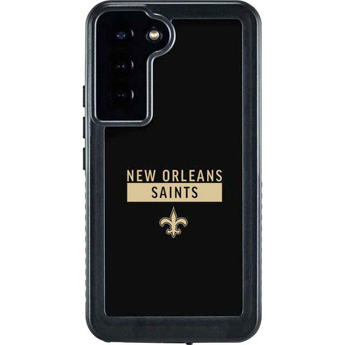 NFL New Orleans Saints Black Performance Series Galaxy S24 Plus Waterproof Case