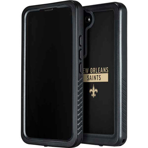 NFL New Orleans Saints Black Performance Series Galaxy S24 Plus Waterproof Case