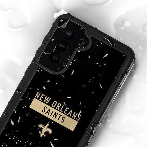 NFL New Orleans Saints Black Performance Series Galaxy S24 Plus Waterproof Case