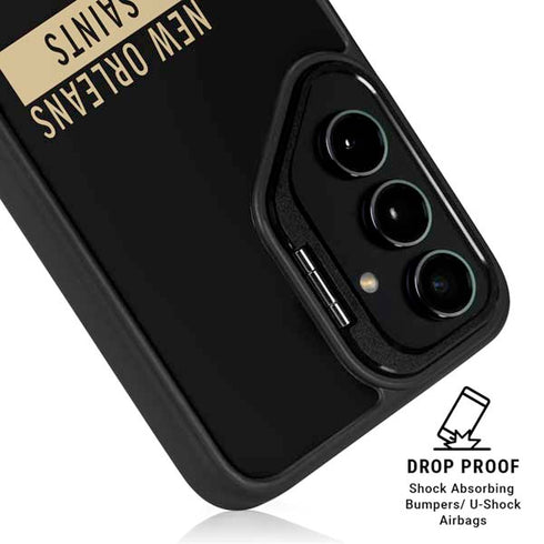 NFL New Orleans Saints Black Performance Series Galaxy S24 Ultra Kickstand Case