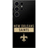 NFL New Orleans Saints Black Performance Series Galaxy S25 Ultra Skin