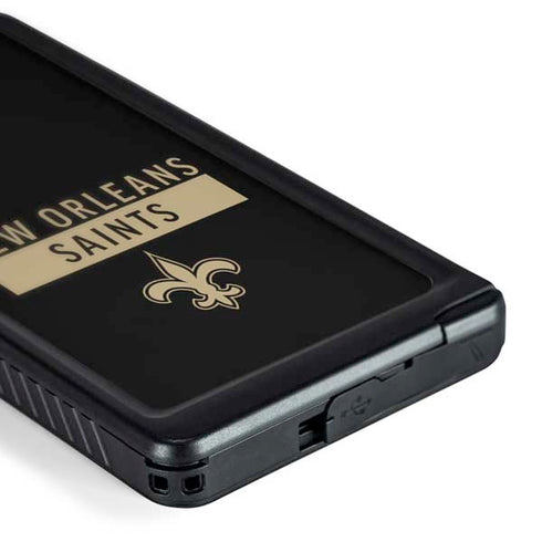 NFL New Orleans Saints Black Performance Series Galaxy S24 Ultra Waterproof Case