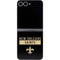 NFL New Orleans Saints Black Performance Series Galaxy Z Flip6 Skin