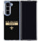 NFL New Orleans Saints Black Performance Series Galaxy Z Fold5 5G Clear Case