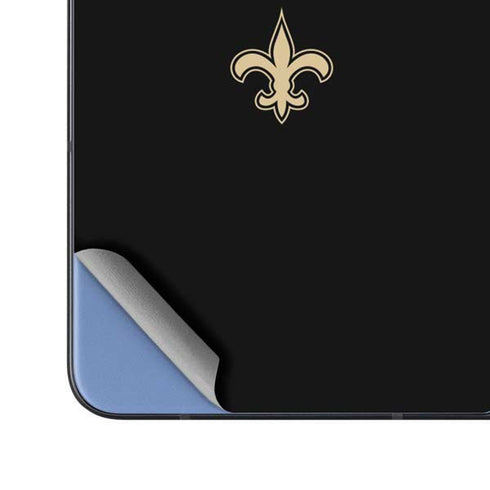 NFL New Orleans Saints Black Performance Series Galaxy Z Fold5 5G Skin