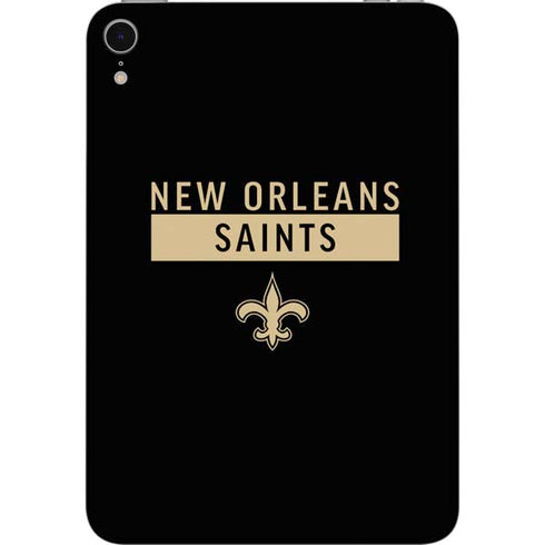 NFL New Orleans Saints Black Performance Series Apple iPad Mini Skin