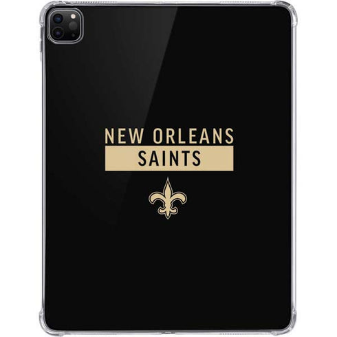 NFL New Orleans Saints Black Performance Series iPad Pro 11in (2024) Clear Case