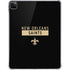 NFL New Orleans Saints Black Performance Series iPad Pro 11in (2024) Clear Case