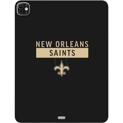 NFL New Orleans Saints Black Performance Series iPad Pro 13in M4 (2024) Skin