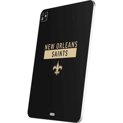 NFL New Orleans Saints Black Performance Series iPad Pro 13in M4 (2024) Skin