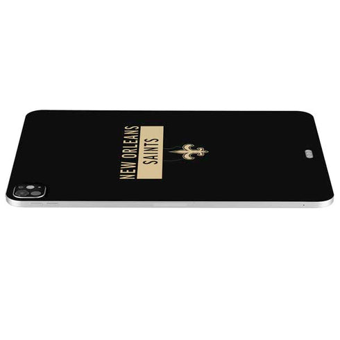 NFL New Orleans Saints Black Performance Series iPad Pro 13in M4 (2024) Skin