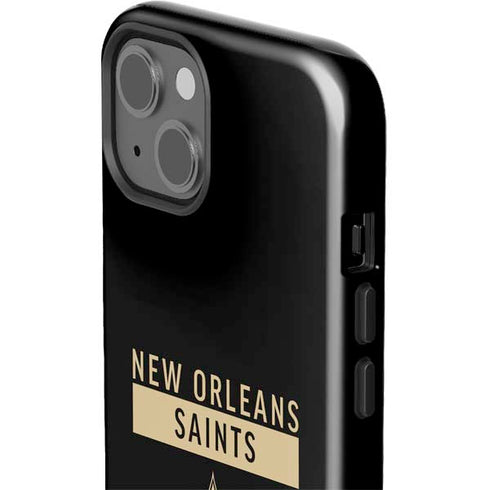 NFL New Orleans Saints Black Performance Series iPhone 15 Impact Case