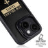 NFL New Orleans Saints Black Performance Series iPhone 15 Kickstand Case