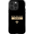 NFL New Orleans Saints Black Performance Series iPhone 15 Pro Impact Case