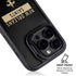 NFL New Orleans Saints Black Performance Series iPhone 15 Pro Kickstand Case