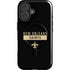 NFL New Orleans Saints Black Performance Series iPhone 16 Magsafe Impact Case