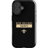 NFL New Orleans Saints Black Performance Series iPhone 16 Plus Impact Case