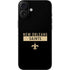 NFL New Orleans Saints Black Performance Series iPhone 16 Plus Skin