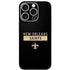 NFL New Orleans Saints Black Performance Series iPhone 16 Pro Skin