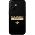 NFL New Orleans Saints Black Performance Series iPhone 16 Skin
