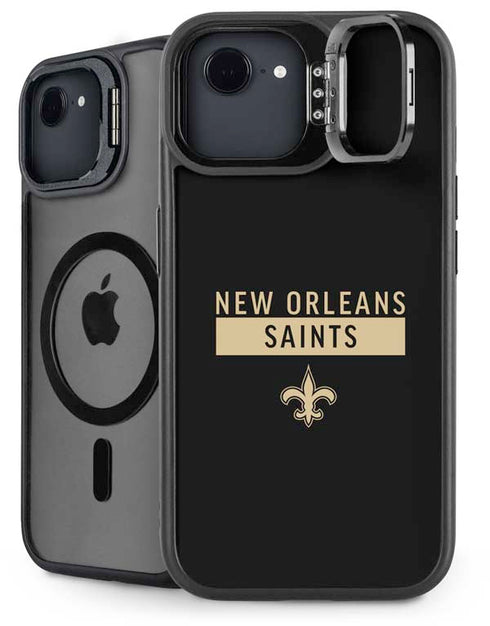 NFL New Orleans Saints Black Performance Series iPhone 16e Kickstand Case