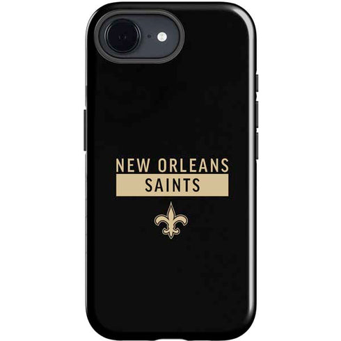 NFL New Orleans Saints Black Performance Series iPhone 16e Impact Case