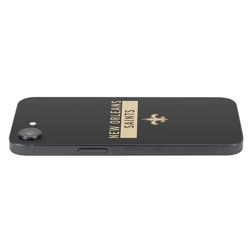 NFL New Orleans Saints Black Performance Series iPhone 16e Skin