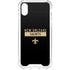 NFL New Orleans Saints Black Performance Series iPhone XS Clear Case