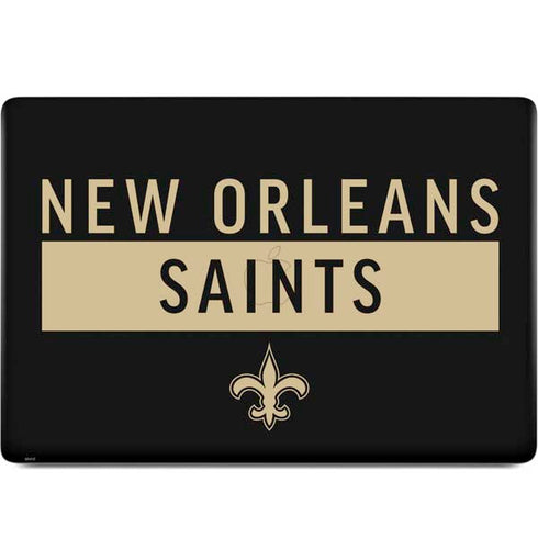 NFL New Orleans Saints Black Performance Series MacBook Skins