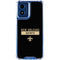 NFL New Orleans Saints Black Performance Series Moto G Play 4G (2024) Clear Case