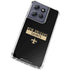 NFL New Orleans Saints Black Performance Series Moto G Play 5G (2025) Clear Case