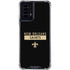 NFL New Orleans Saints Black Performance Series Moto G Power 5G (2024) Clear Case