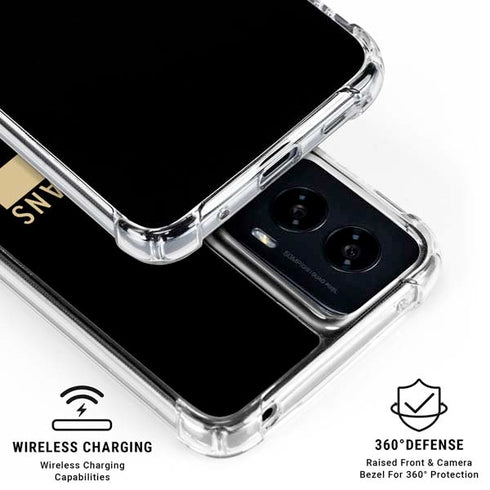 NFL New Orleans Saints Black Performance Series Moto G Power 5G (2024) Clear Case