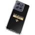 NFL New Orleans Saints Black Performance Series Moto G Stylus 5G (2025) Clear Case