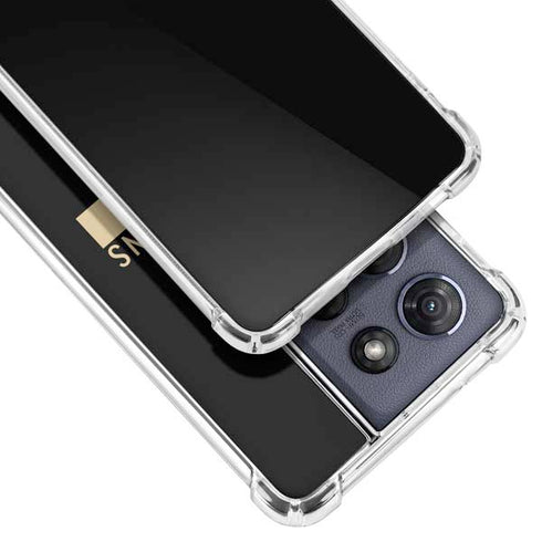 NFL New Orleans Saints Black Performance Series Moto G Stylus 5G (2025) Clear Case