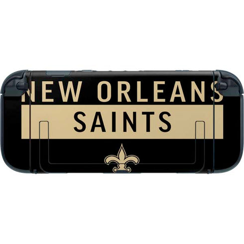NFL New Orleans Saints Black Performance Series Nintendo Switch 2 (2025) with Joy-Con Skin